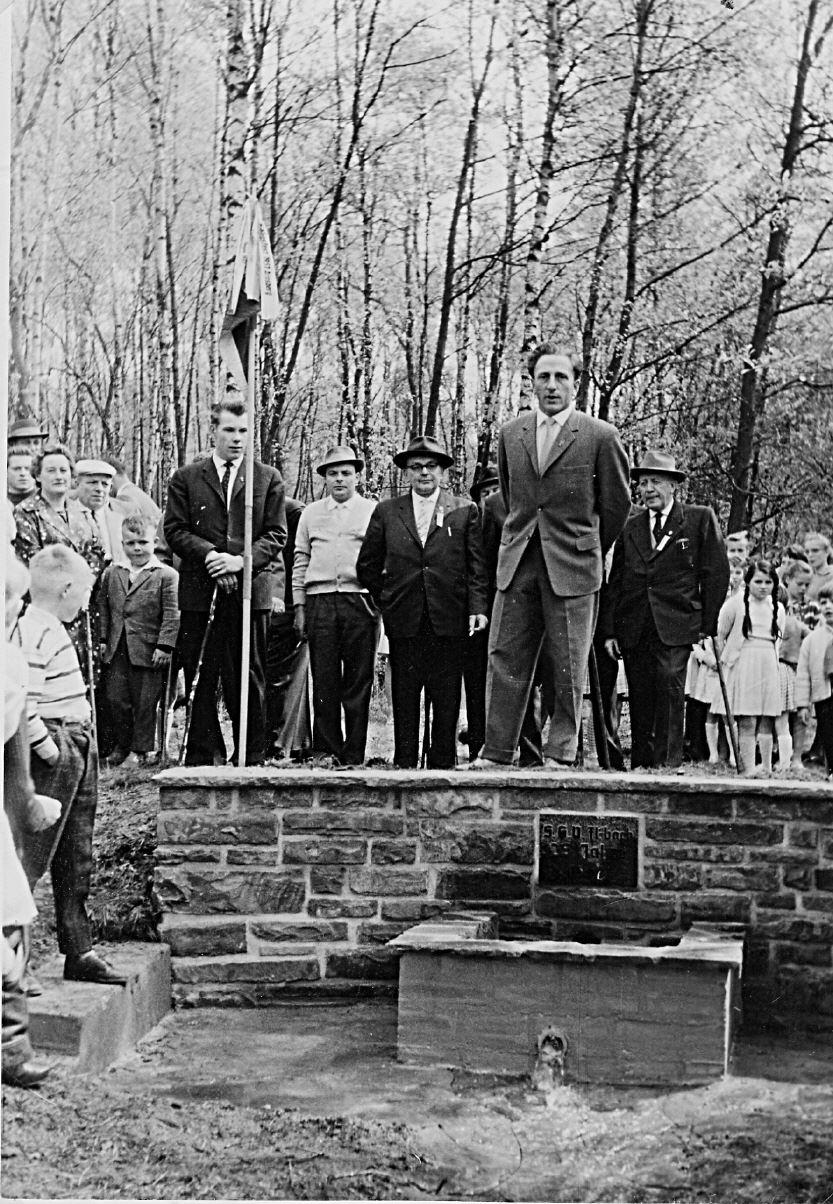 Horst Hänchen bei der Quelleneinweihung 1962