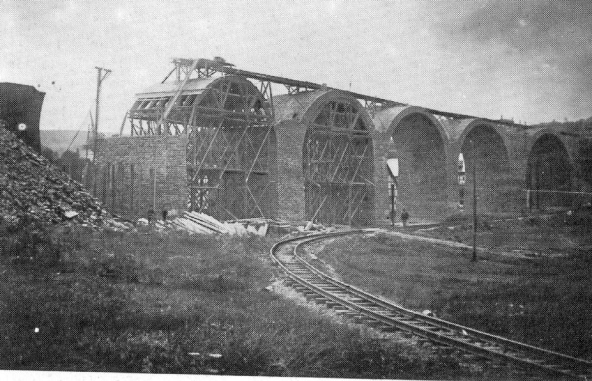 Brücke Niederdielfen während der Bauzeit