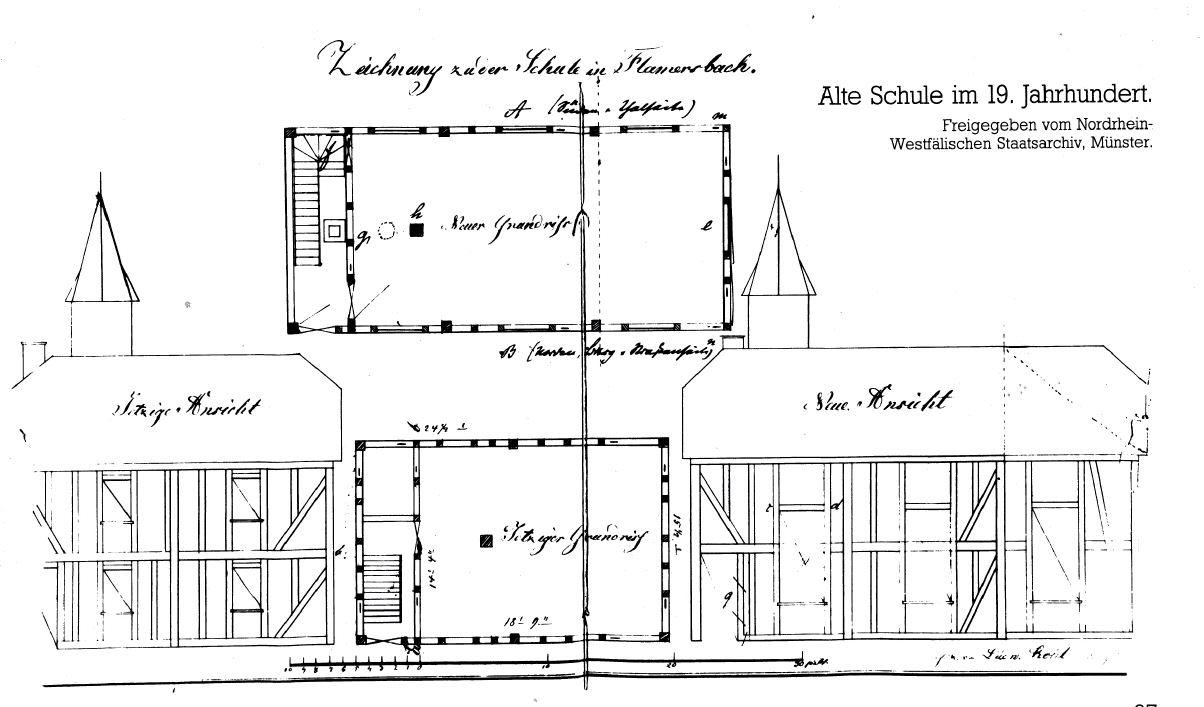 Alte Schule im 19. Jahrhundert (vor 1868)